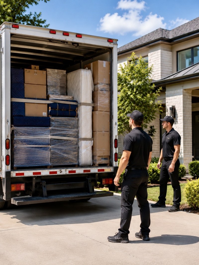 EasyMove fully loaded truck ready for long-distance Florida delivery